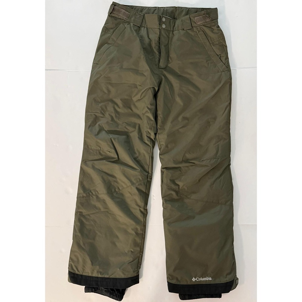 Columbia Mens Omni-Tech Waterproof Insulated Snow Pants Olive Green Size M
